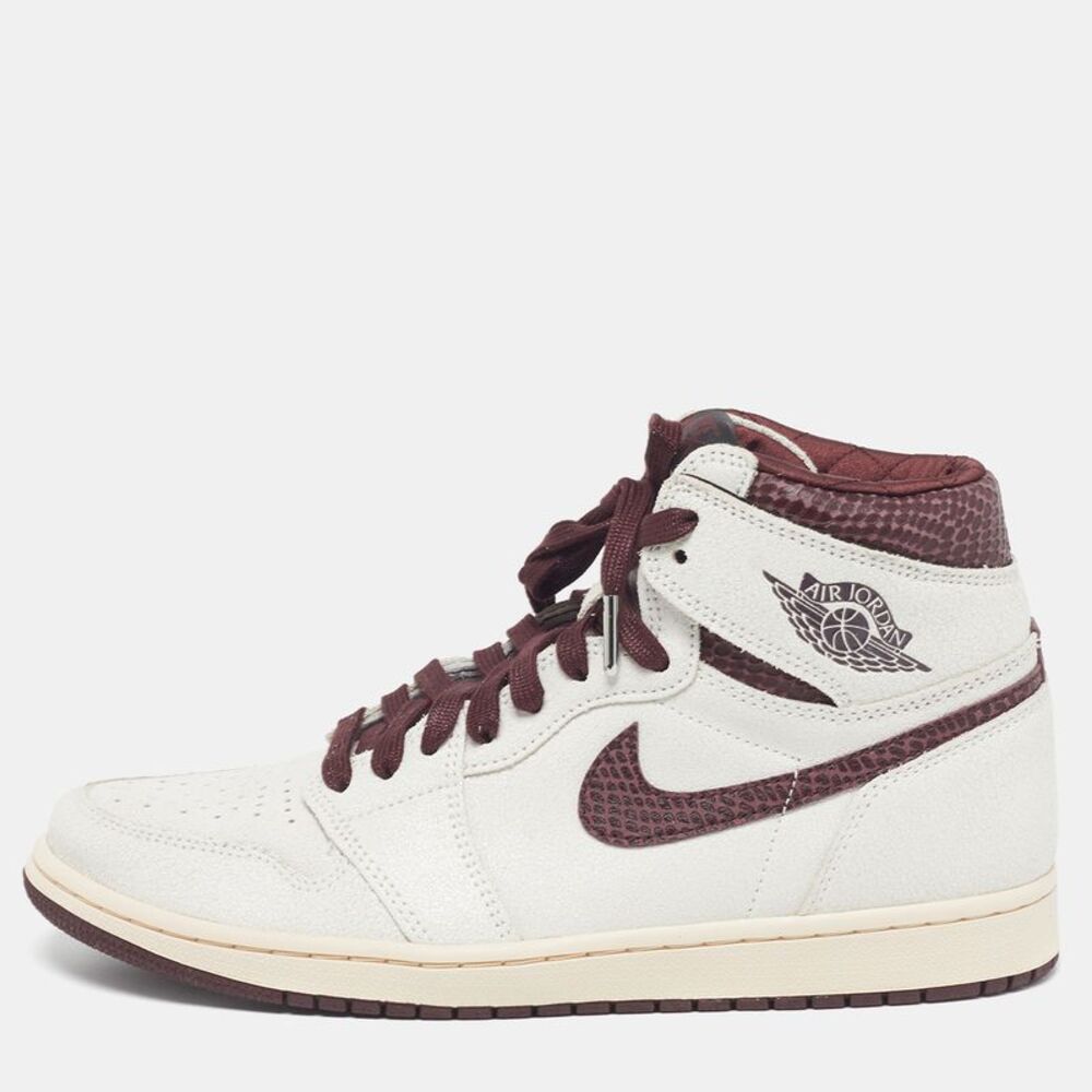 Air Jordans Jordan 1 Retro Og A Ma Mani&eacute;re Size 44 White/burgundy
